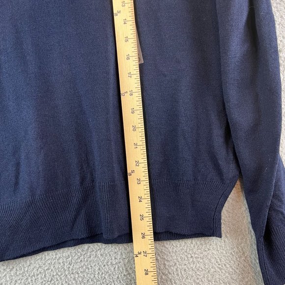 New Mens DOCKERS Blue Comfort Touch Crewneck Knit Sweater Size S - Picture 7 of 9